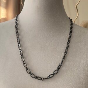 Elegant Black Chain Necklace